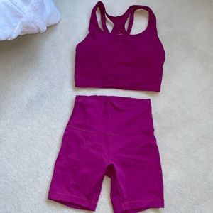 Pink Lululemon Workout Set